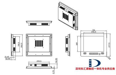 12寸T1201金屬外殼嵌入式工業(yè)平板電腦 堅(jiān)固耐用的PLC人機(jī)交互核心